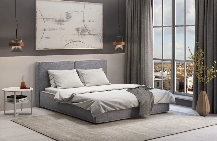 Кровать в спальню с подъемным механизмом Наоми 1600 в Салехарде - изображение 6