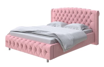 Спальная кровать Salvatore 180x200, Велюр (Casa Жемчужно-розовый) в Салехарде