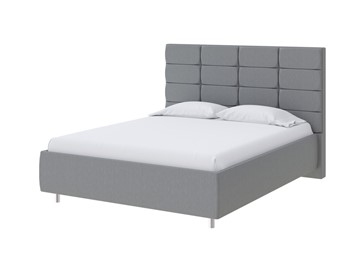 Кровать спальная Shapy 160х200, Рогожка (Savana Grey (серый)) в Салехарде