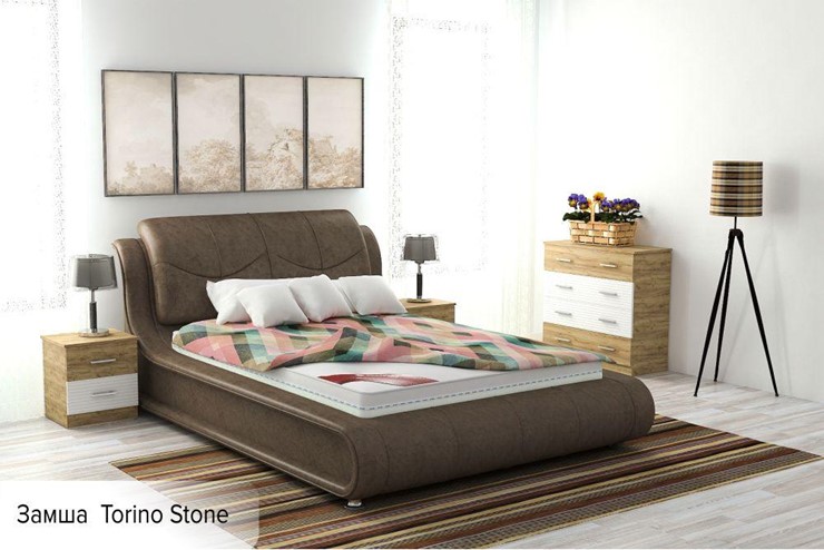 Кровать 2-спальная Сицилия 160х200 (с основанием) в Салехарде - изображение 7