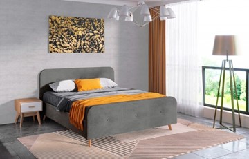 Кровать 2-спальная Сиерра 1800 (с подъемным механизмом и коробом) Торонто серый в Салехарде - предосмотр 1