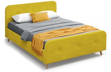 Кровать спальная Мебельград Сиерра 1800 (с подъемным механизмом и коробом) Торонто горчица в Надыме