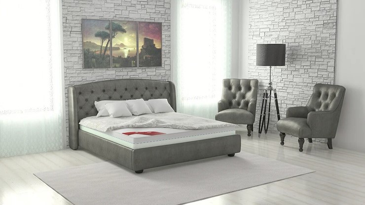 Спальная кровать Сильва 180х200 (с основанием) в Салехарде - изображение 2