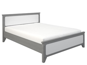Кровать двуспальная Боринское Соня 1400, Серый/Белый в Новом Уренгое