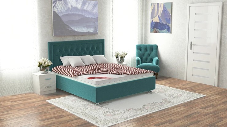 Кровать двуспальная Аврора 160х200 (с основанием) в Надыме - изображение 6