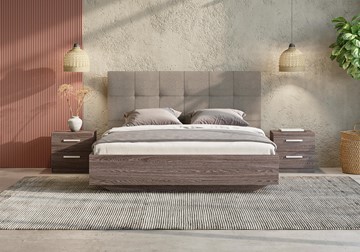Спальная кровать Vena (ясень ориноко) 160х200 с основанием в Салехарде - предосмотр 1