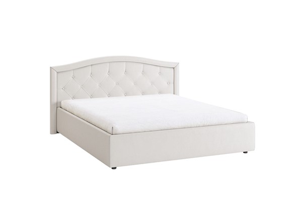 Спальная кровать Верона 1,6 белый (экокожа) в Лабытнанги - изображение