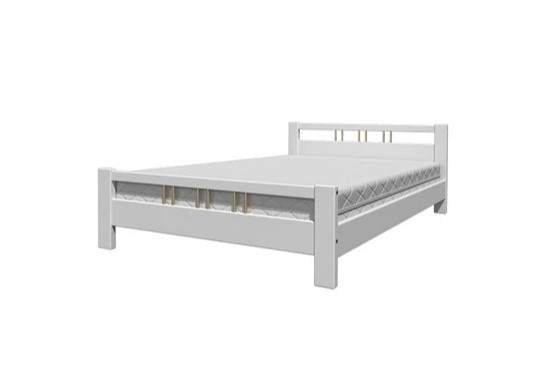 Кровать в спальню Вероника-3 (Белый Античный) 160х200 в Салехарде - изображение