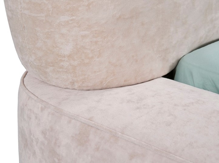 Кровать в спальню Zephyr 160х200, (Велсофт Винтажный розовый) в Салехарде - изображение 3