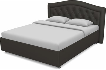 Кровать с механизмом 1.5-спальная Луиза 1400 (Nitro Brown) в Салехарде