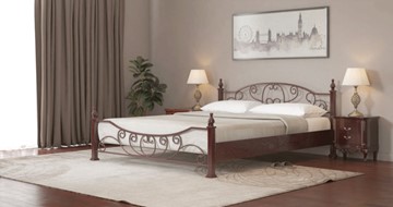 Двуспальная кровать СВ-Стиль Барон 160*190 с основанием в Салехарде
