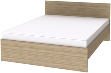 Кровать 2-спальная K16 с основанием, цвет Дуб Сонома в Надыме