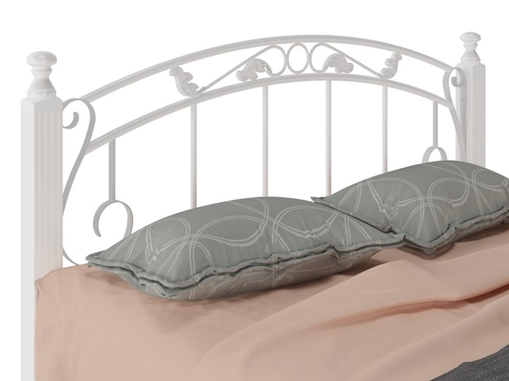 Двуспальная кровать Гарда 5, 160х200, белая в Губкинском - изображение 1