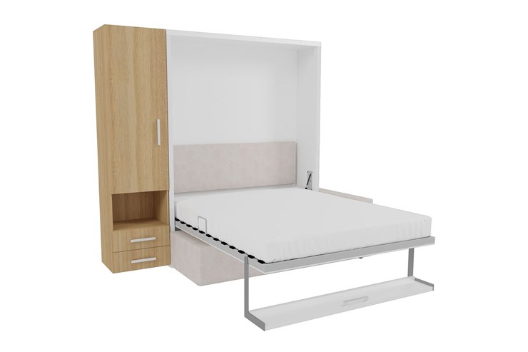 Кровать-трансформер Smart (ШЛ+К 1600), шкаф левый в Губкинском - изображение 1
