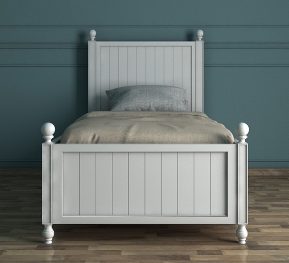Спальная кровать Palermo, (PL1009), белый в Салехарде - изображение 1