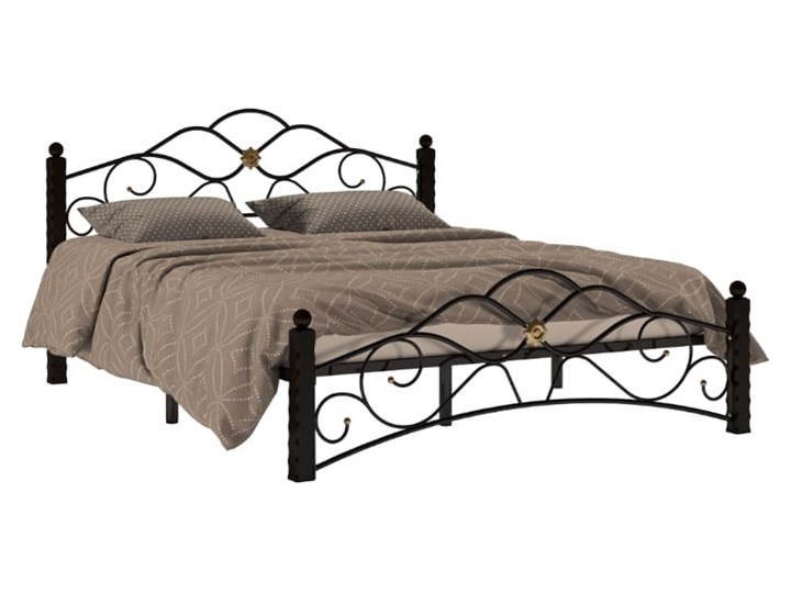 Двуспальная кровать Гарда 3, 160х200, черная в Надыме - изображение 1