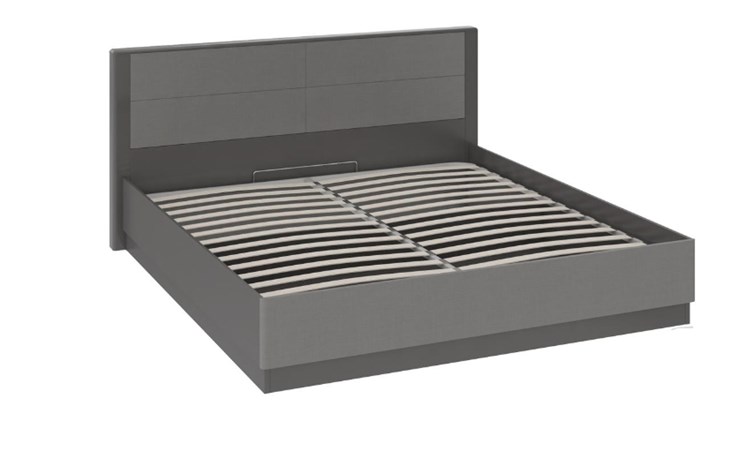 Кровать с подъемным механизмом Наоми 1600, цвет Фон серый, Джут СМ-208.01.02 в Салехарде - изображение 1