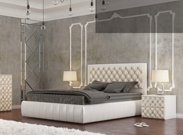Двуспальная кровать СВ-Стиль Вита 140*190 с основанием в Салехарде