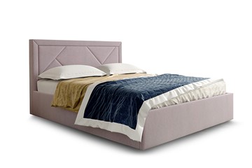 Двуспальная кровать с механизмом Сиеста1800, Велюр Альба розовый в Салехарде