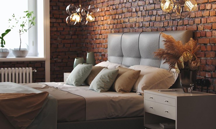 Двуспальная кровать Caprice 200х200 с основанием в Лабытнанги - изображение 1