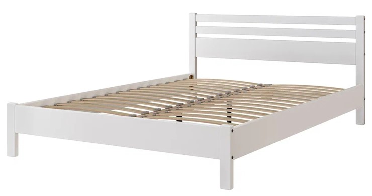 Односпальная кровать Милена (Белый античный) 900х200 в Салехарде - изображение 2