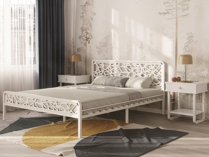 Спальная кровать Орион, 900, белый в Салехарде - изображение 2