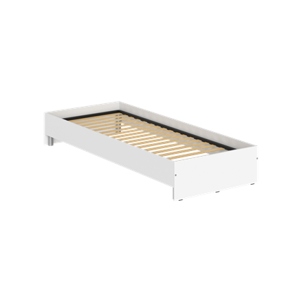 Кровать без изголовья KANN KBW 208 2040х840х300 мм. Белый в Надыме - изображение