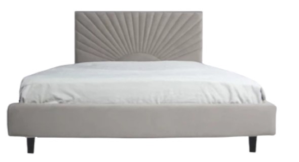 Кровать без механизма с мягким изголовьем с высокими ножками Майя 1500х2150 мм в Салехарде - изображение