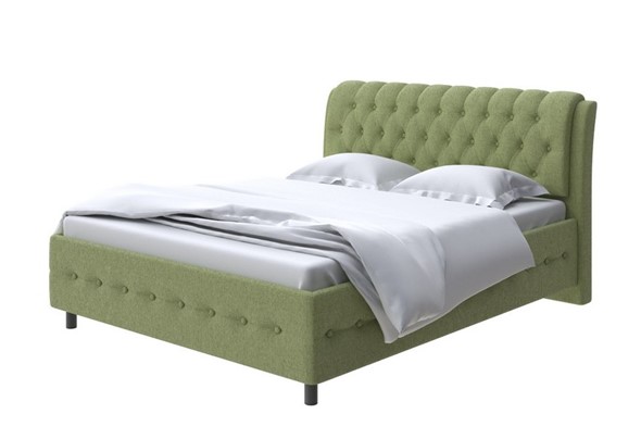 Двуспальная кровать Como (Veda) 4 180х200, Рогожка (Firmino Авокадо) в Салехарде - изображение