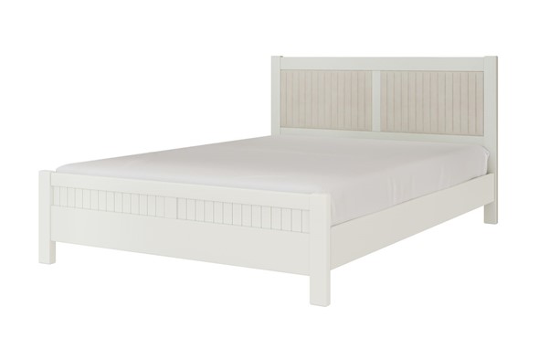 Кровать 1.5-спальная Фрида (белый античный) 140х200 в Салехарде - изображение