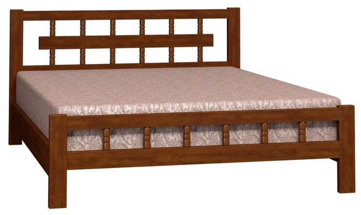 Кровать спальная Натали-5 (Орех) 160х200 в Салехарде - изображение 1