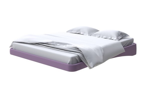 Парящая кровать 2-спальная 160х200, Экокожа (Слива) в Надыме - изображение