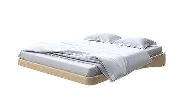 Парящая кровать 160х200, Экокожа (Золотой перламутр) в Надыме