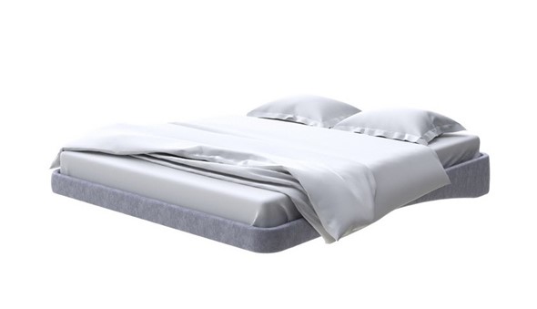 Парящая кровать 2-спальная 160х200, Флок (Бентлей Серый космос) в Салехарде - изображение