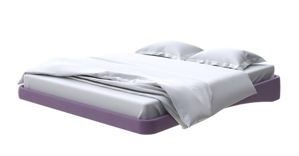 Парящая кровать 160х200, Микрофибра (Diva Вечерний ирис) в Салехарде - изображение