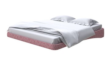 Парящая кровать 160х200, Рогожка (Levis 62 Розовый) в Лабытнанги