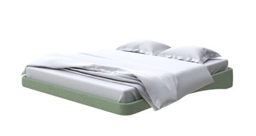 Кровать двуспальная парящая 180х200, Искусственная шерсть (Лама Авокадо) в Лабытнанги