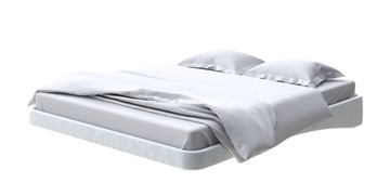 Парящая кровать 200х200, Флок (Бентлей Светло-серый) в Лабытнанги