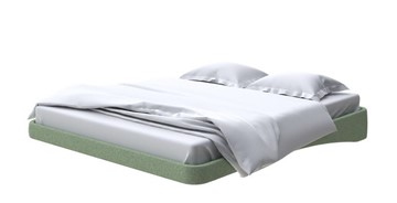 Кровать парящая 200х200, Искусственная шерсть (Лама Авокадо) в Салехарде