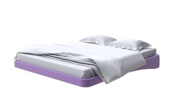 Парящая кровать 200х200, Велюр (Forest 741 Светло-фиолетовый) в Салехарде