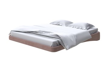 Парящая кровать 200х200, Велюр (Ultra Горячий шоколад) в Лабытнанги