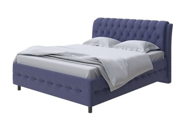 Кровать полутороспальная Como (Veda) 4 140х200, Рогожка (Firmino Полуночный синий) в Новом Уренгое