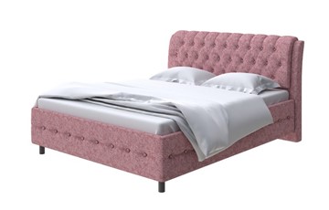 Полутороспальная кровать Como (Veda) 4 140х200, Рогожка (Levis 62 Розовый) в Салехарде