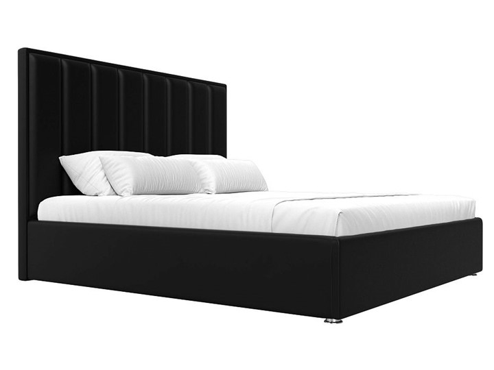 Кровать с механизмом двуспальная Афродита 160, Черный (Экокожа) в Салехарде - изображение 3