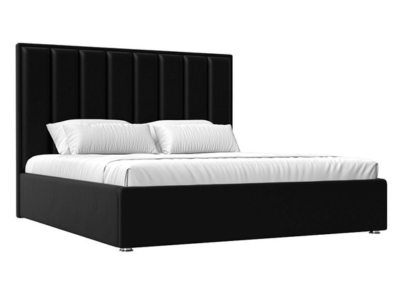 Кровать с механизмом двуспальная Афродита 160, Черный (Экокожа) в Салехарде - изображение