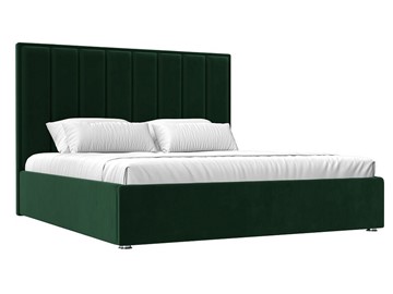 Двуспальная кровать с механизмом Афродита 160, Зеленый (Велюр) в Салехарде