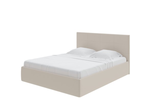 Двуспальная кровать с механизмом Alba 180х200, Рогожка (Savana Milk) в Салехарде - изображение