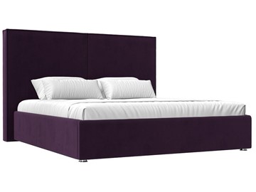 Кровать с механизмом двуспальная Аура 160, Фиолетовый (Велюр) в Салехарде