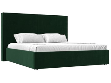 Кровать с подъемным механизмом Аура 160, Зеленый (Велюр) в Салехарде
