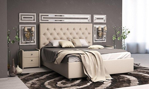 Двуспальная кровать с механизмом Beatrice 200х200 в Ноябрьске - изображение